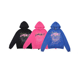 Sp5de 555555 Foam Print Loose Hooded Sweatshirt-4606  